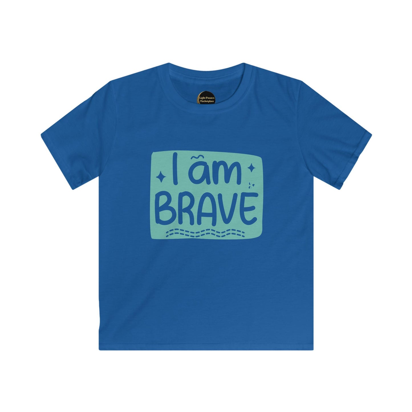 Kids /Youth Tee — "I Am Brave" Inspirational Graphic Shirt for Children