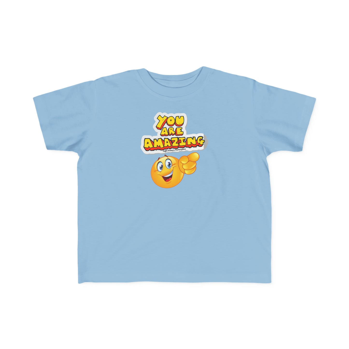 Light Passers Marketplace emoji Pointing You are Amazing Toddler T-shirt Simple Messages Mental Health