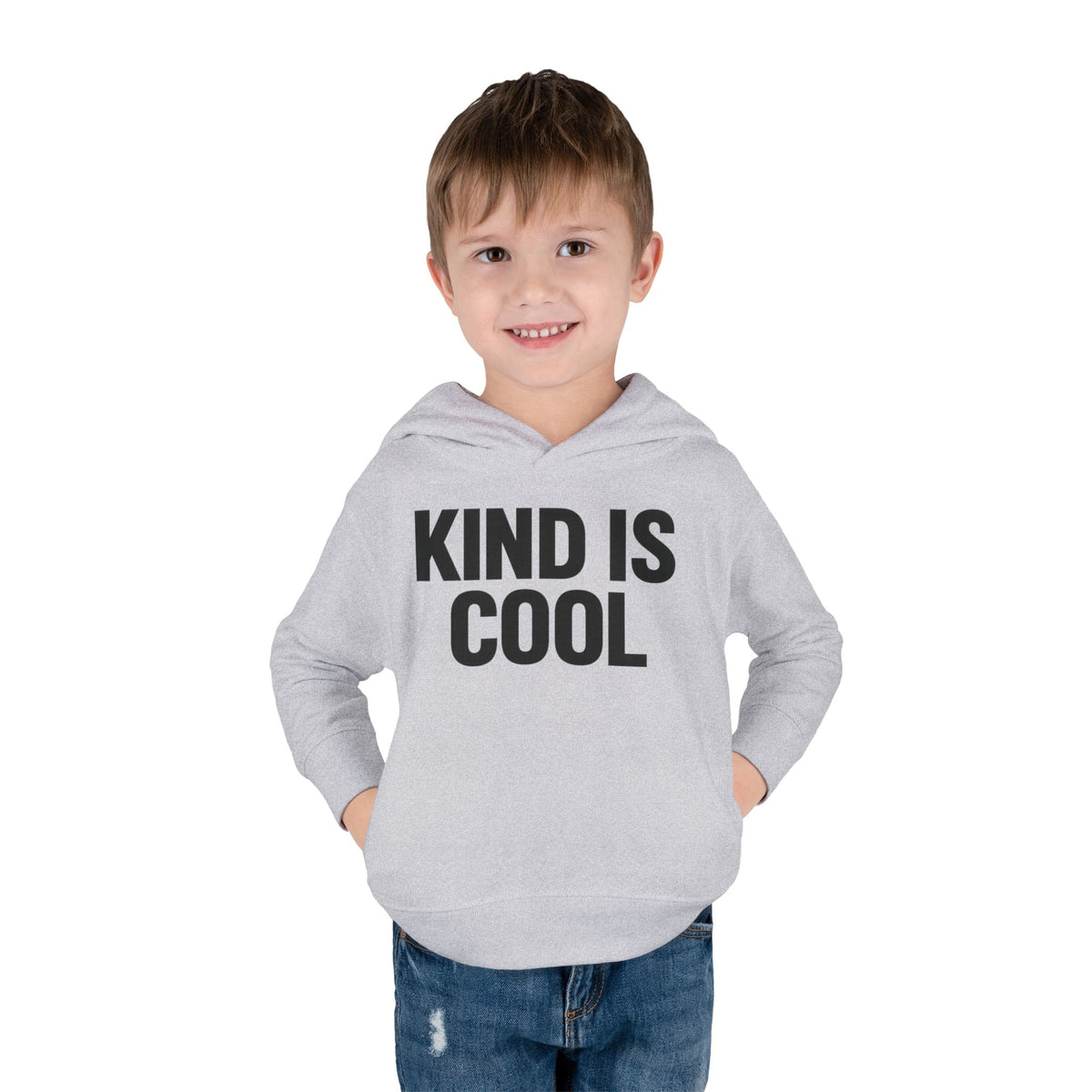 Toddler Hoodie — "Kind Is Cool" Fleece Pullover