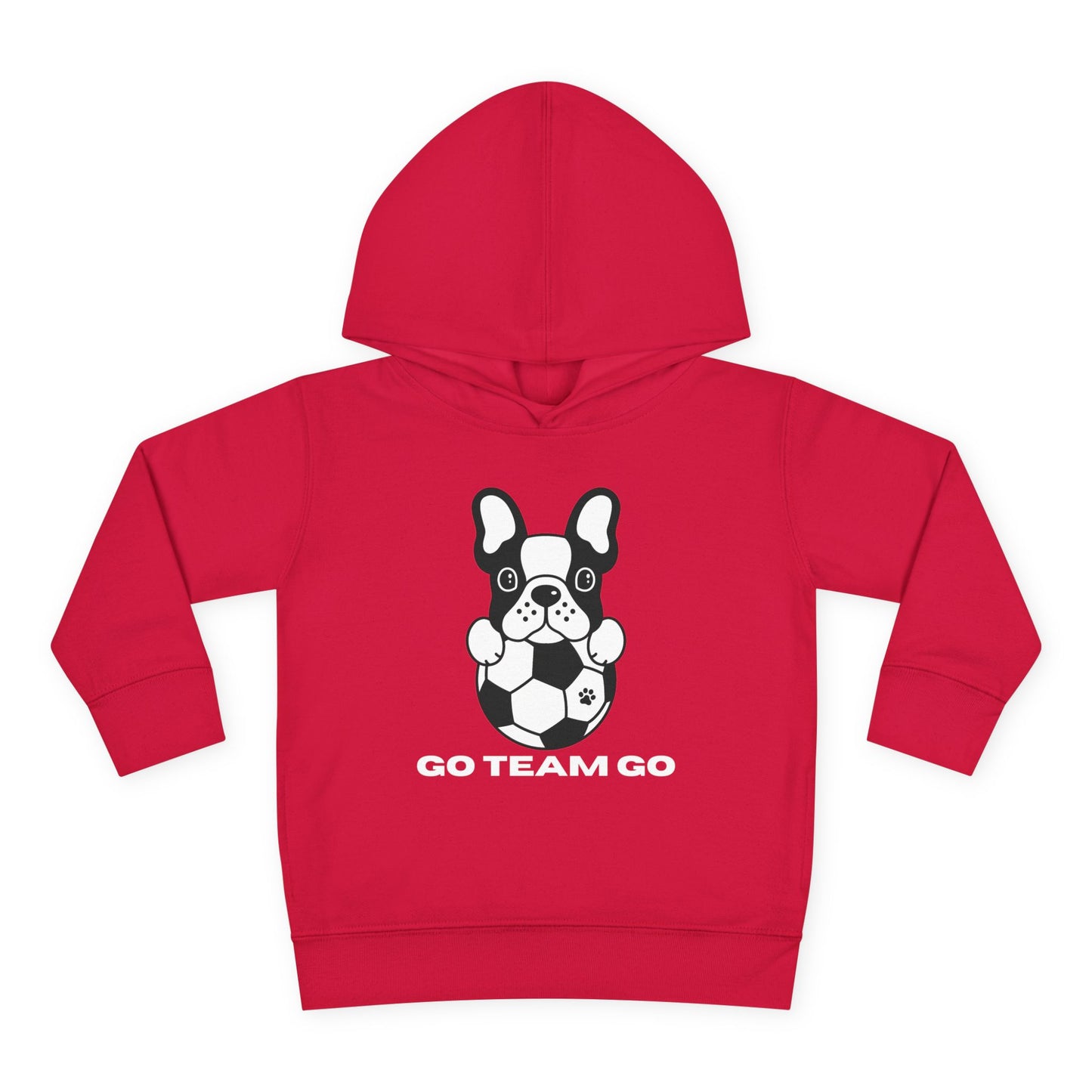 Teams Soccer Dog Go Team Go Toddler Hooded Sweatshirt