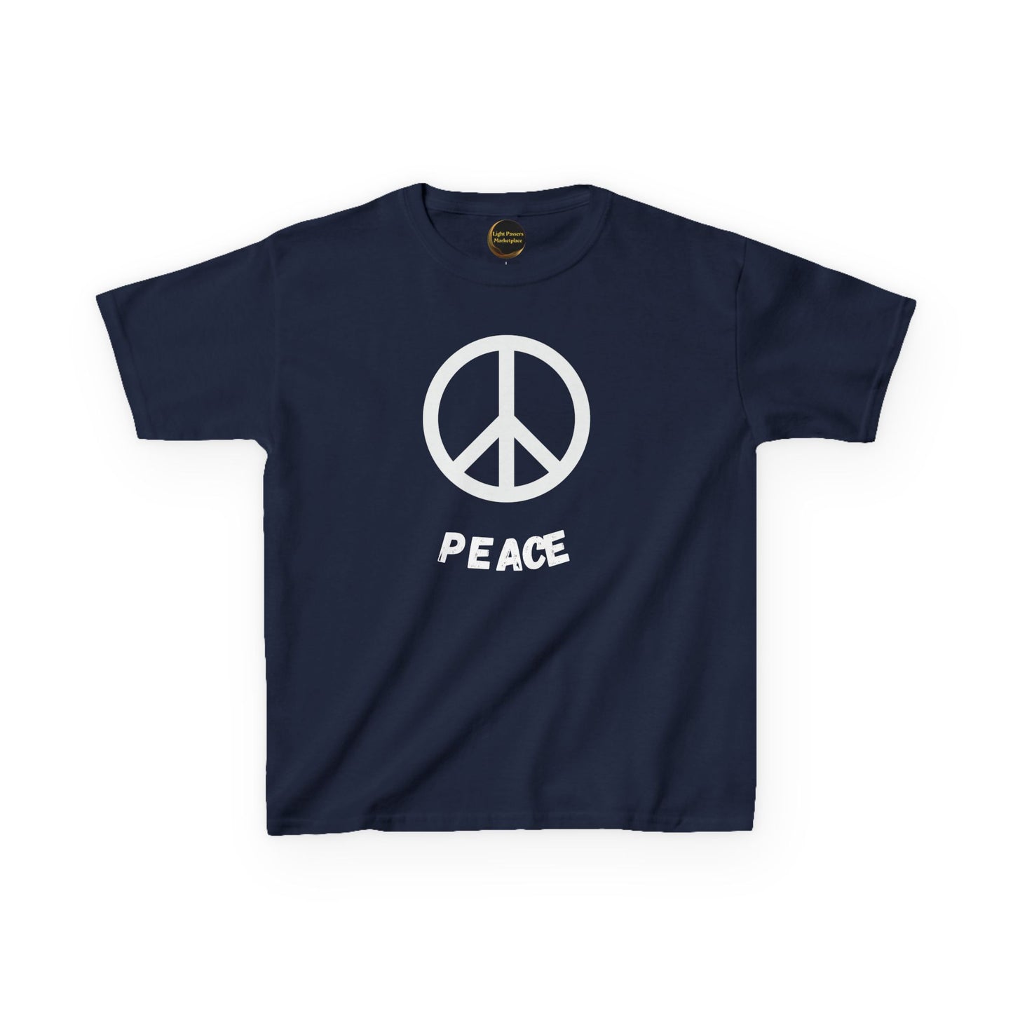 Youth/ Kids Black or white Peace Symbol T-Shirt