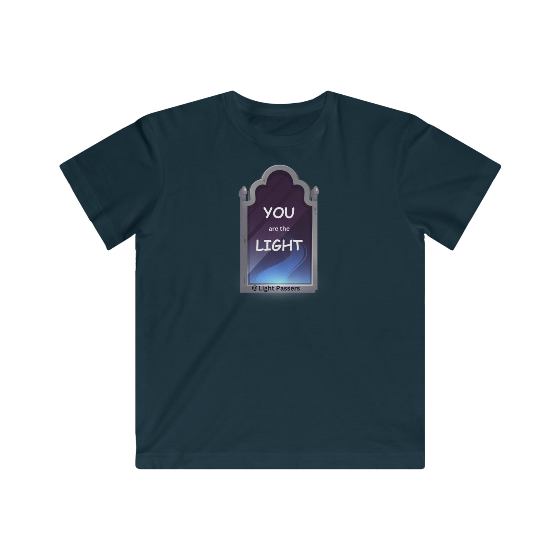 Youth t-shirt featuring a light pass graphic, made of soft combed ringspun cotton, 4.5 oz/yd² fabric, regular fit, tear away label, loved for its high-quality print.