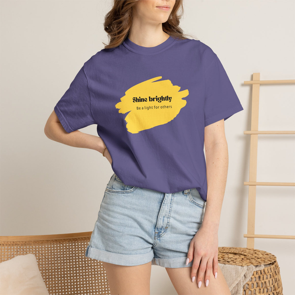 Adult Unisex T-shirt Shine Brightly for Others Inspirational Design