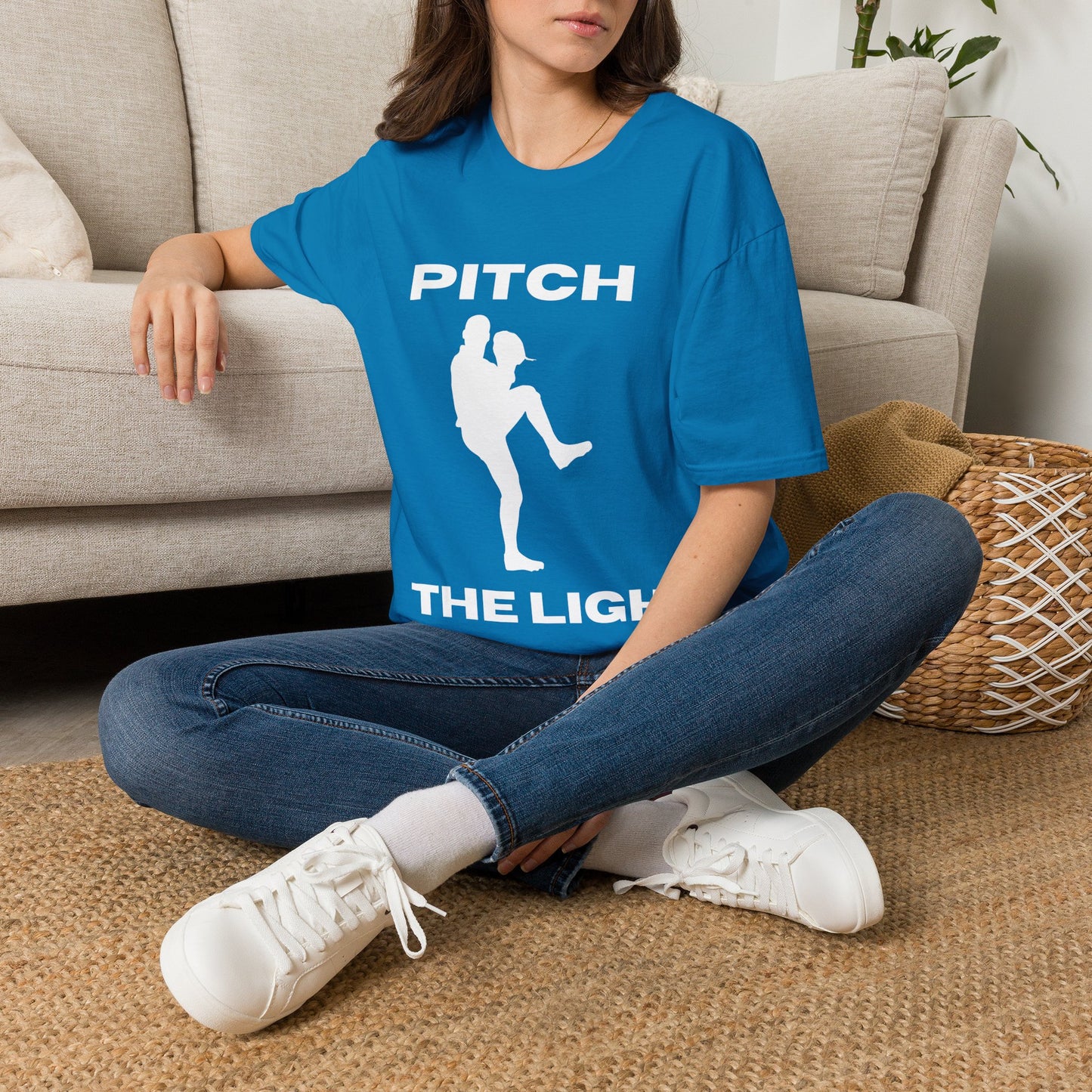 PITCH The LIGHT white lettering Adult Unisex T-Shirt