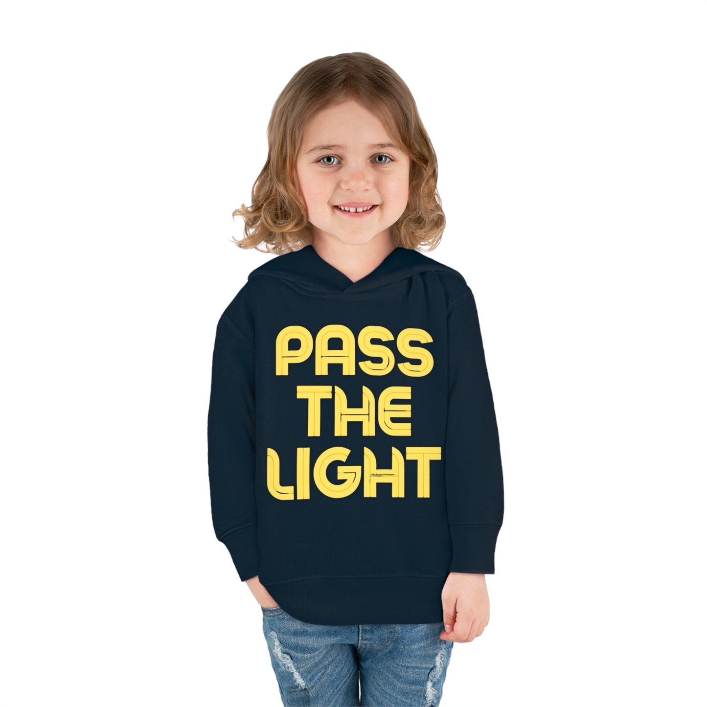 Light Passers Marketplace Toddler Pullover Fleece Hoodie Sweatshirt, Simple Messages
