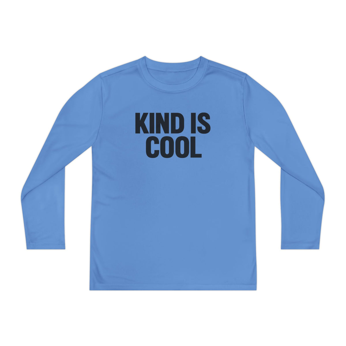Youth Long Sleeve Tee — "Kind Is Cool" Positive Message Shirt
