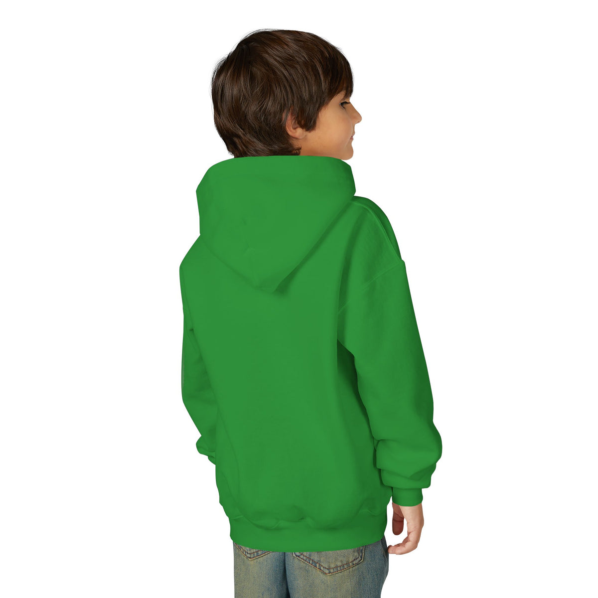 Brave Penguin Youth Hoodie – Cute Sledding Penguin "I Am Brave" Kids Sweatshirt