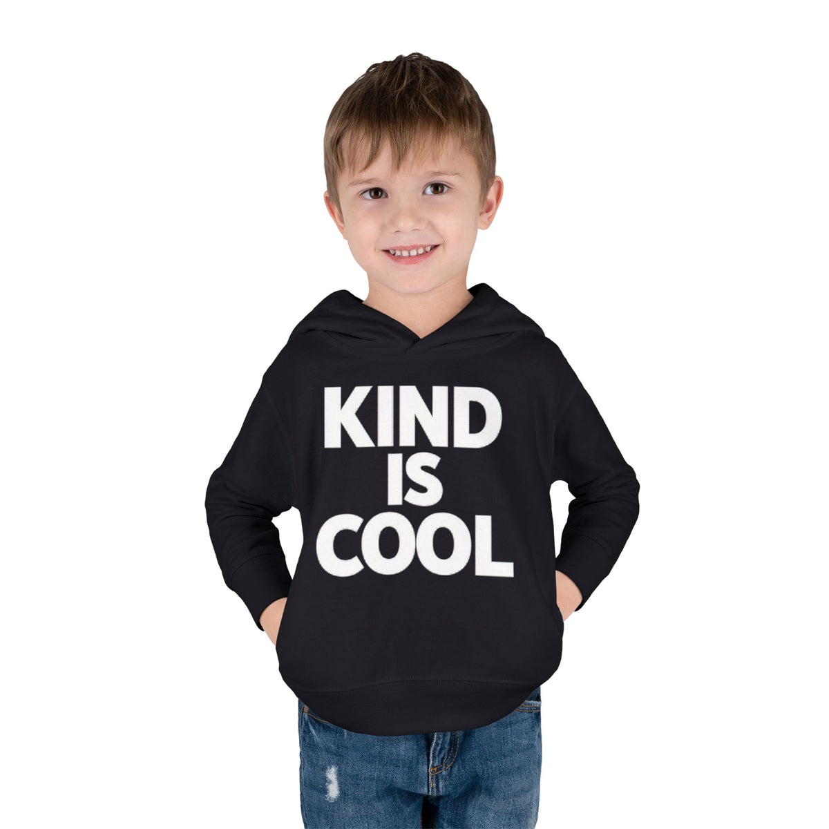 Toddler Hoodie — "Kind Is Cool" Fleece Pullover