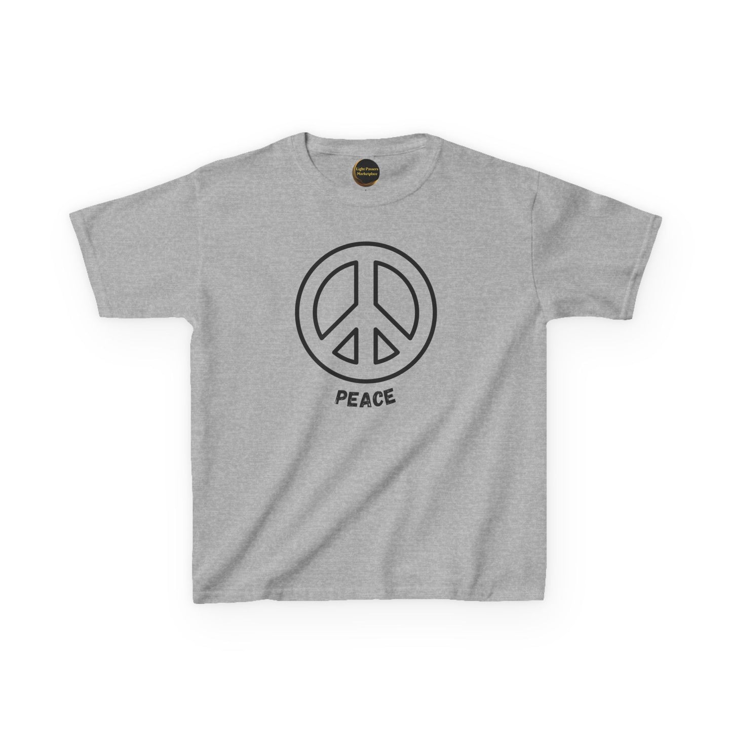 Youth/ Kids Black or white Peace Symbol T-Shirt