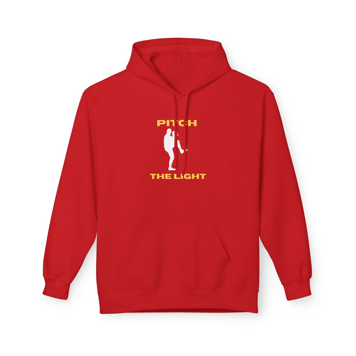 Adult Unisex Pitch The Light Hoodie – Baseball Silhouette Graphic Pullover