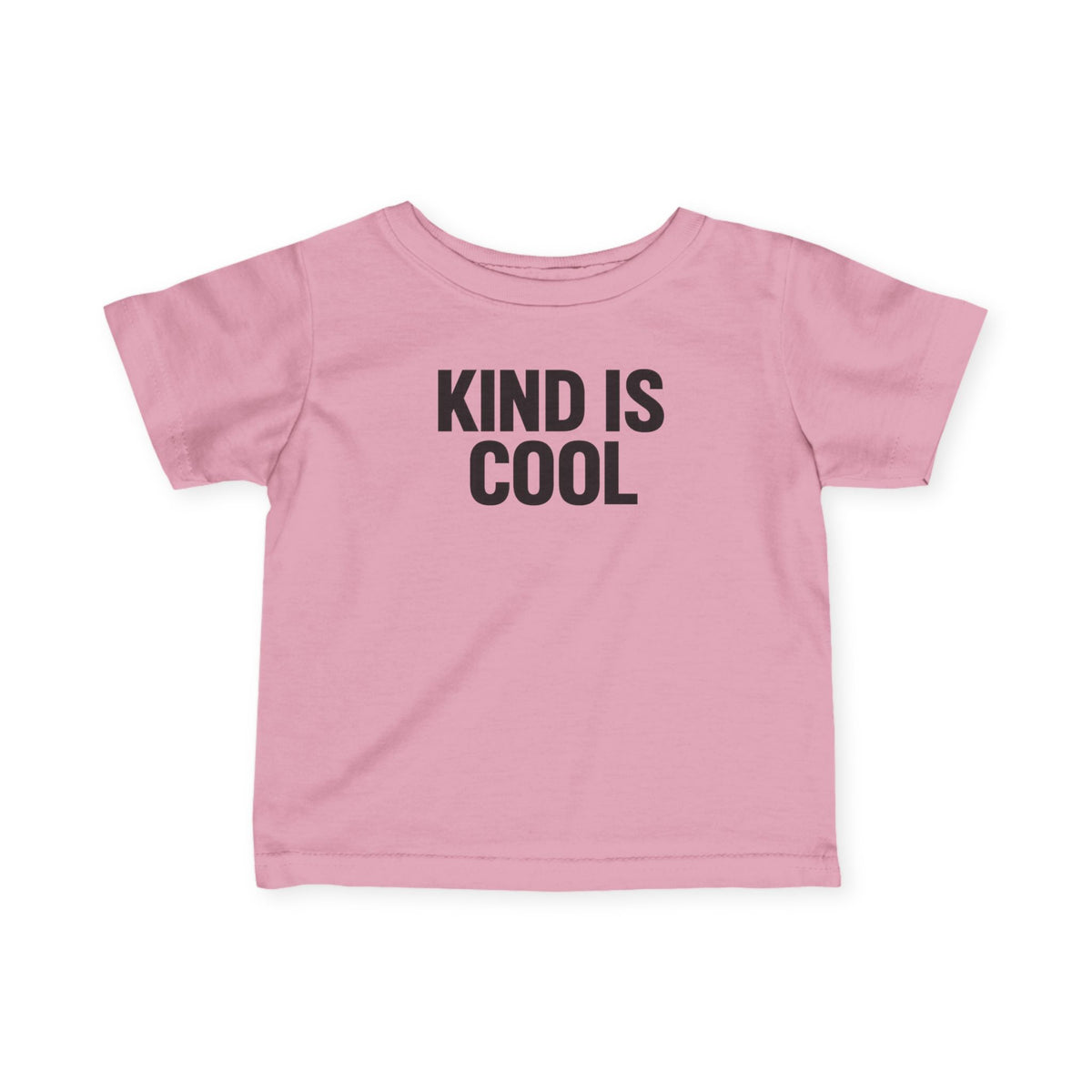 Infant Tee "Kind Is Cool" — Playful Baby Graphic Shirt, Positive Message Gift