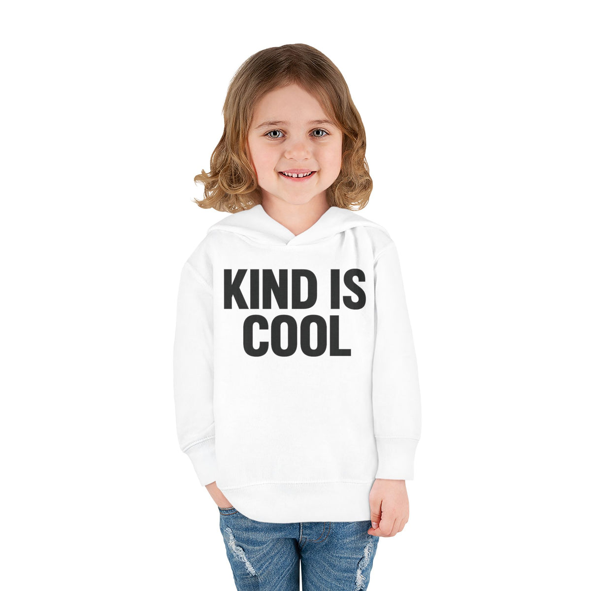 Toddler Hoodie — "Kind Is Cool" Fleece Pullover