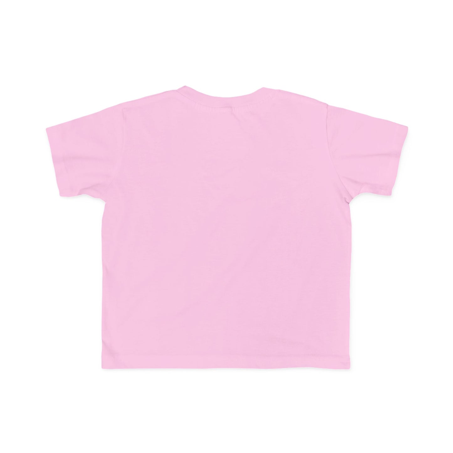 Peace Astronaut Toddler T-shirt, pastel pink, short-sleeved, viewed from the back; soft and durable, ideal for toddlers, by Light Passers Marketplace.