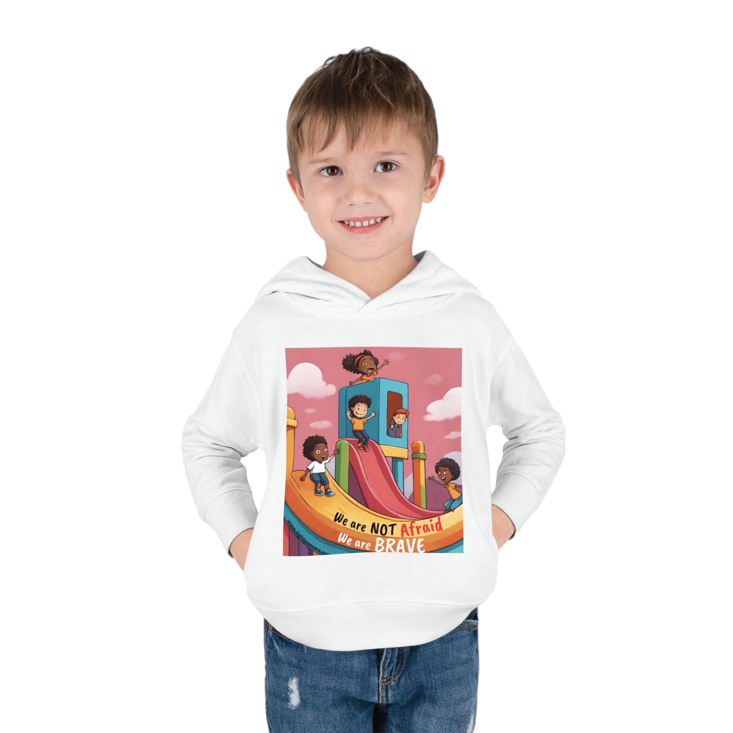 LIght Passers Marketplace Toddler Pullover Hoodie Mental Health, Diversity, Fitness
