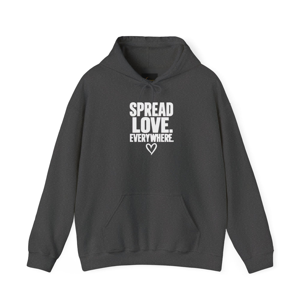 Spread Love Everywhere Adult Unisex Hoodie — Inspirational Graphic