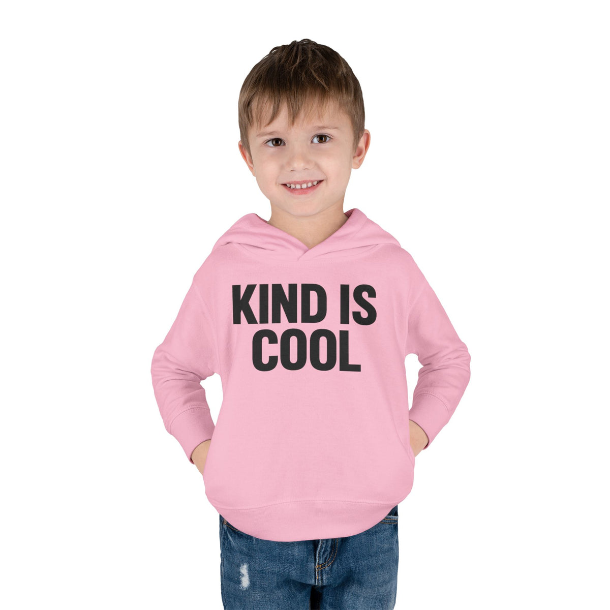Toddler Hoodie — "Kind Is Cool" Fleece Pullover