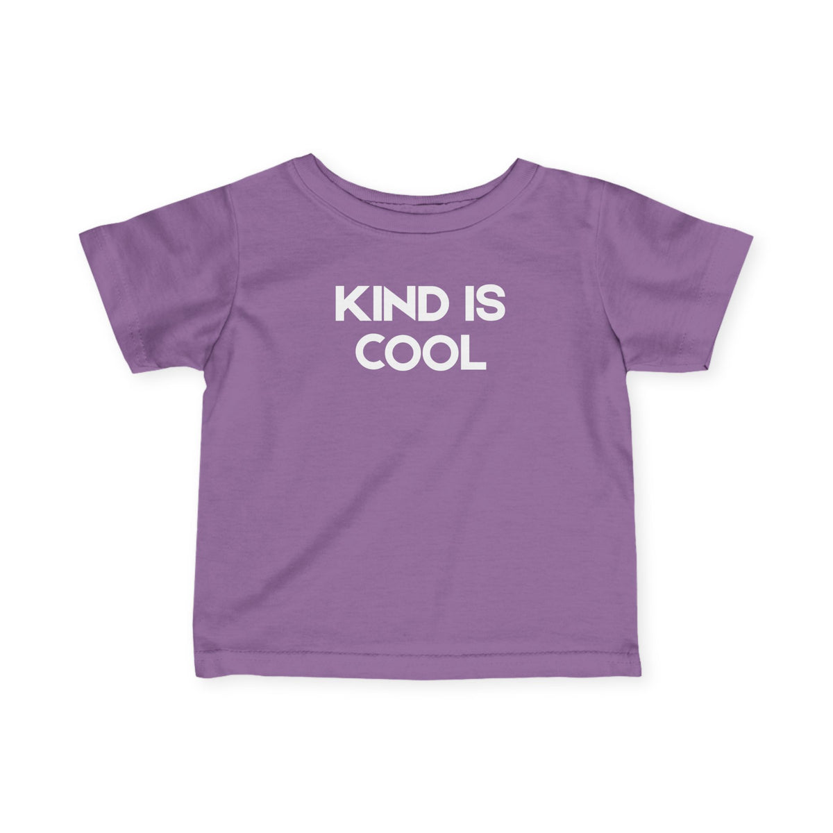Infant Tee "Kind Is Cool" — Playful Baby Graphic Shirt, Positive Message Gift