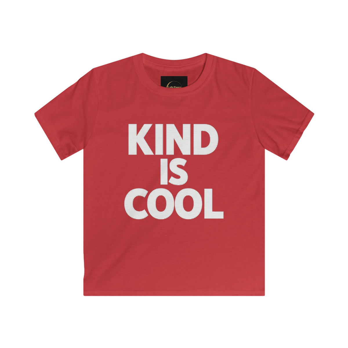 Youth Kids Tee — "Kind Is Cool" Positive Message T-Shirt
