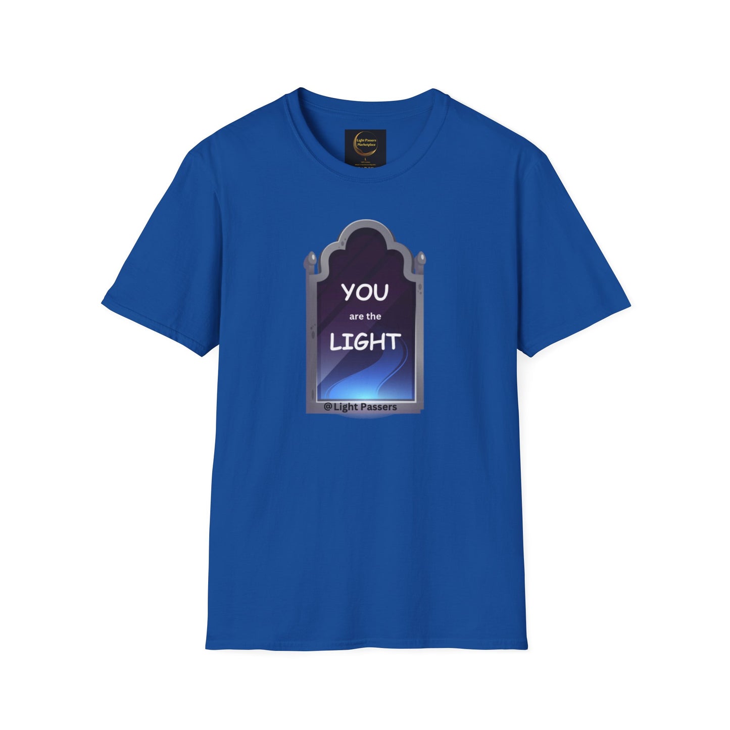 Light Passers Marketplace You are the Light to Mirror Hope Unisex Soft Cotton T-shirt, Inspirational Messages, Mental Health, Simple Messages