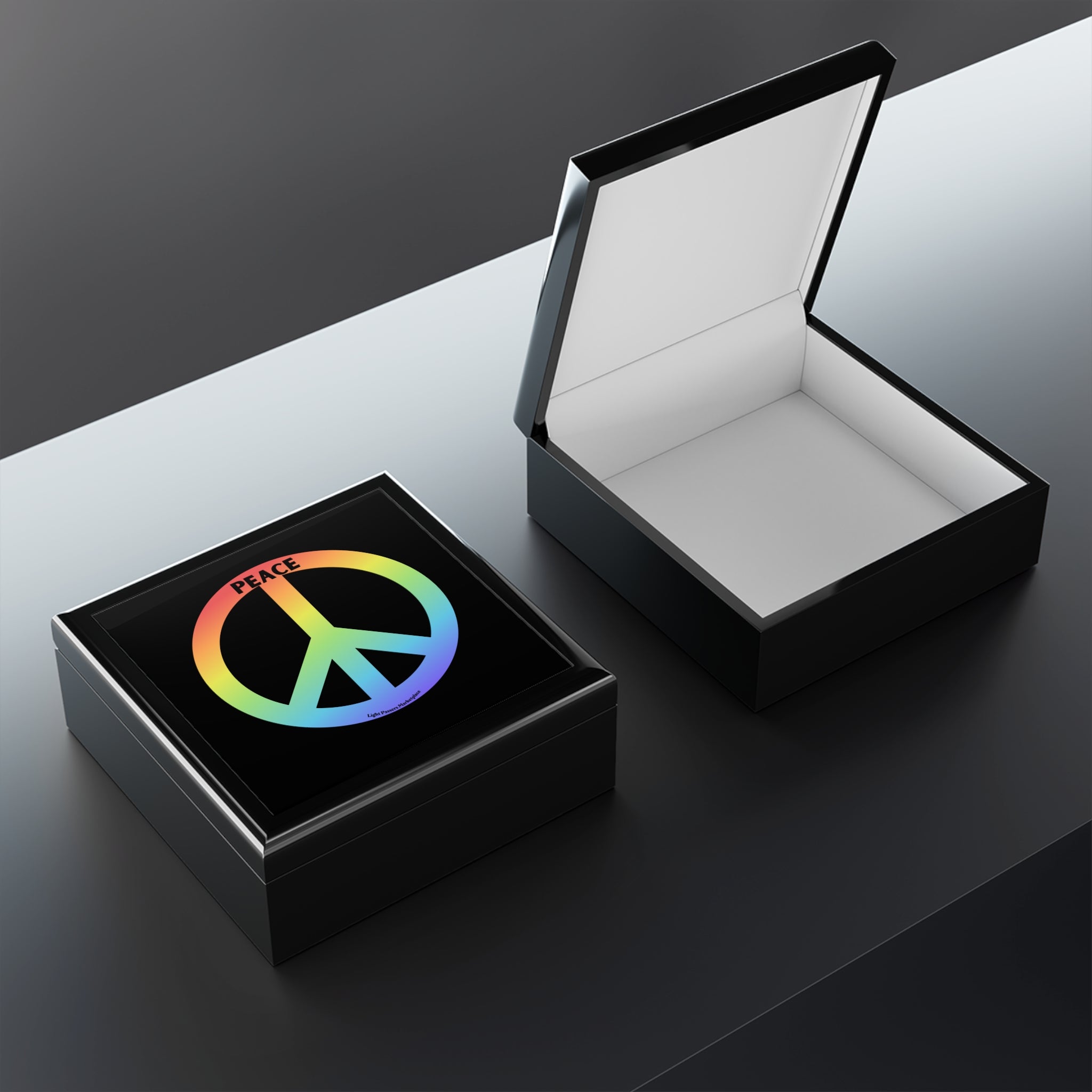 Cool Stuff Accessories Peace Color Symbol Jewelry Box – Light