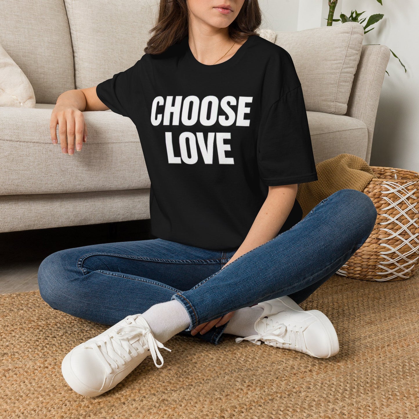 Choose Love Adult Unisex T-Shirt — Bold  Inspirational