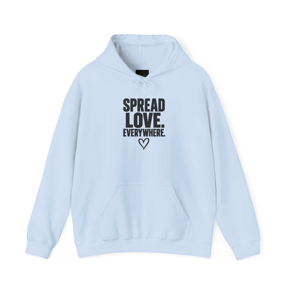 Spread Love Everywhere Adult Unisex Hoodie — Inspirational Graphic