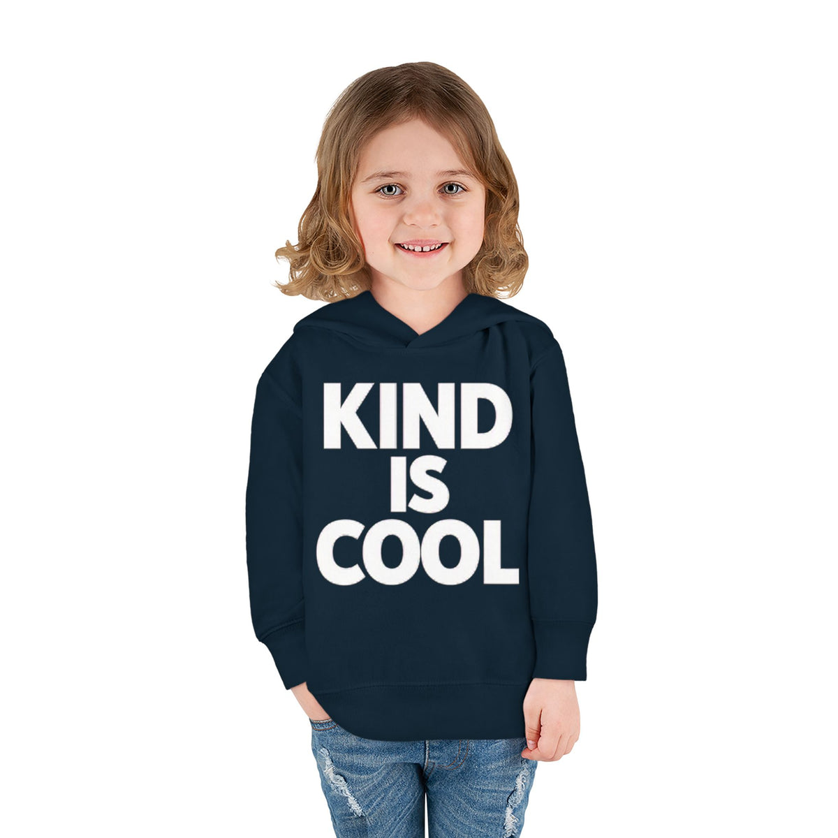 Toddler Hoodie — "Kind Is Cool" Fleece Pullover