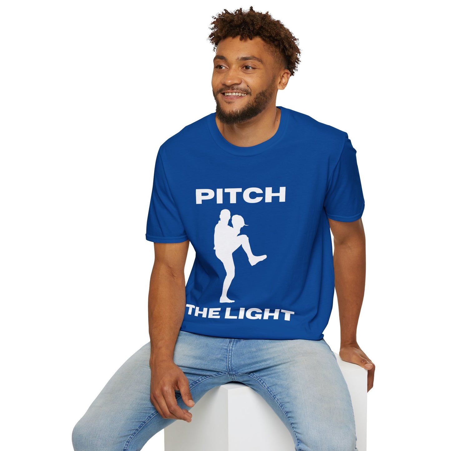 PITCH The LIGHT white lettering Adult Unisex T-Shirt