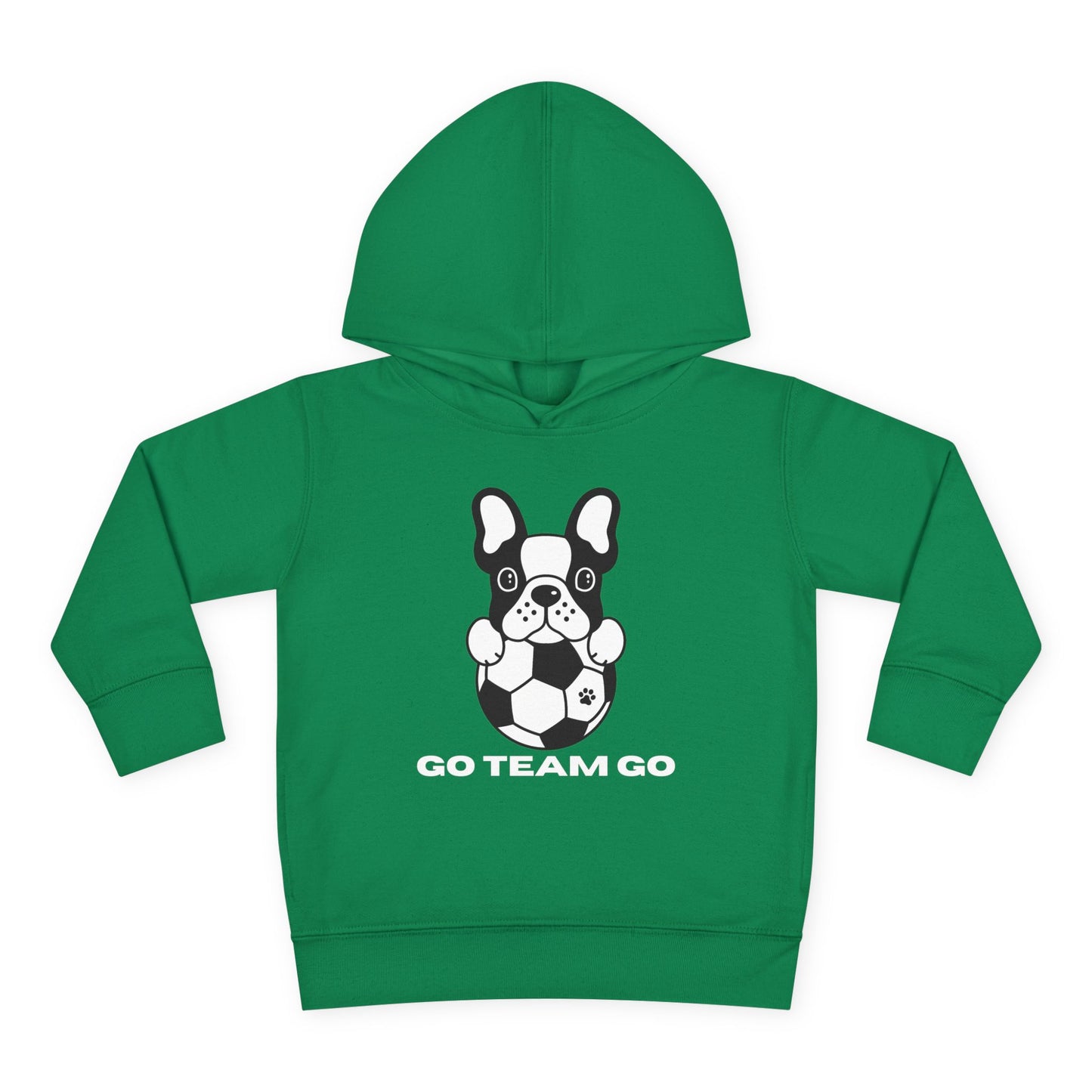 Teams Soccer Dog Go Team Go Toddler Hooded Sweatshirt