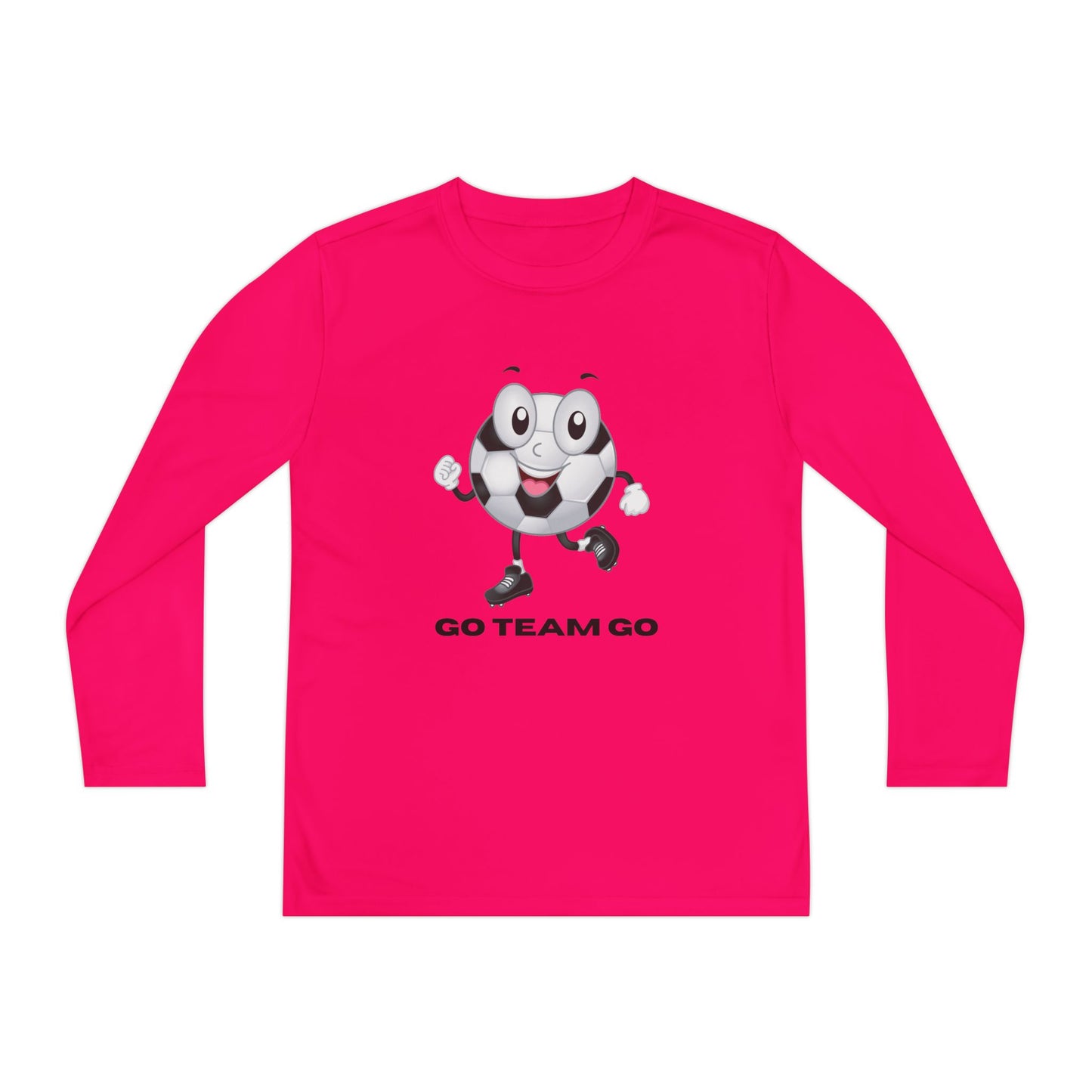 Youth Long Sleeve Soccer Ball Guy Go Team Go