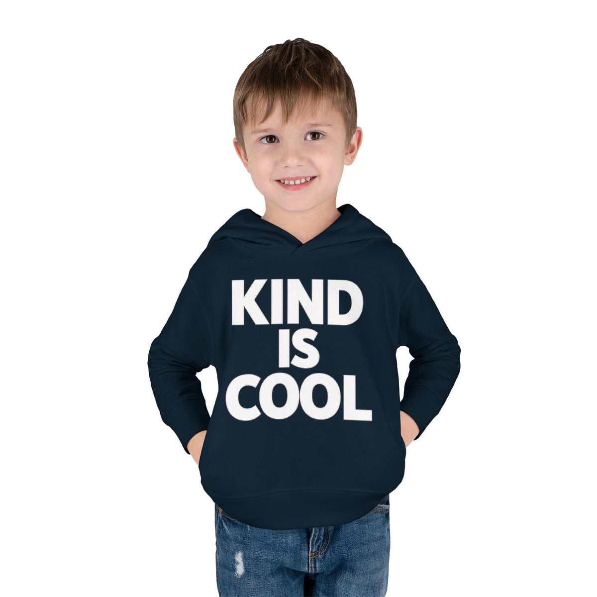 Toddler Hoodie — "Kind Is Cool" Fleece Pullover