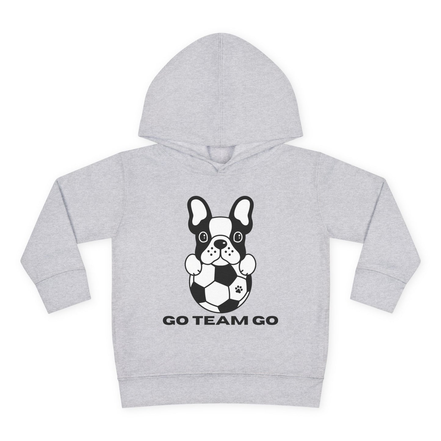 Teams Soccer Dog Go Team Go Toddler Hooded Sweatshirt