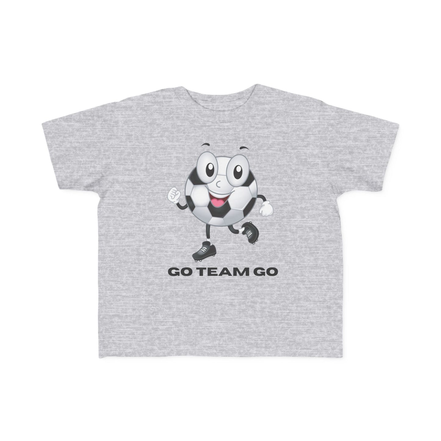 Toddler Soccer Ball Guy Tee — "Go Team Go" Kids