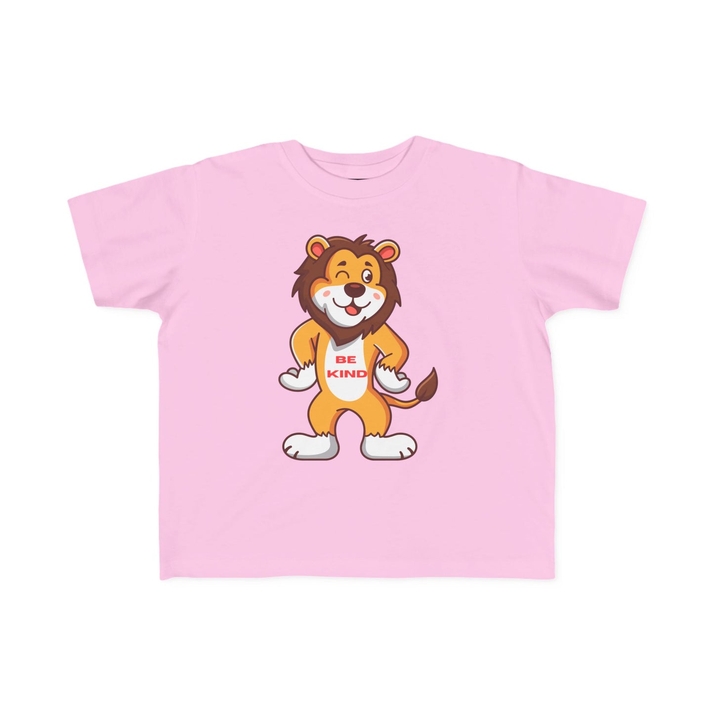 Toddler Tee — Cute Lion “Be Kind” Graphic Kids Shirt