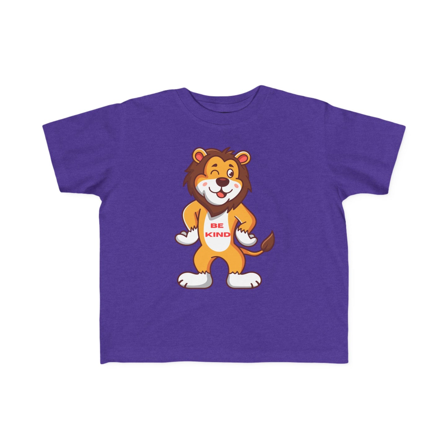 Toddler Tee — Cute Lion “Be Kind” Graphic Kids Shirt