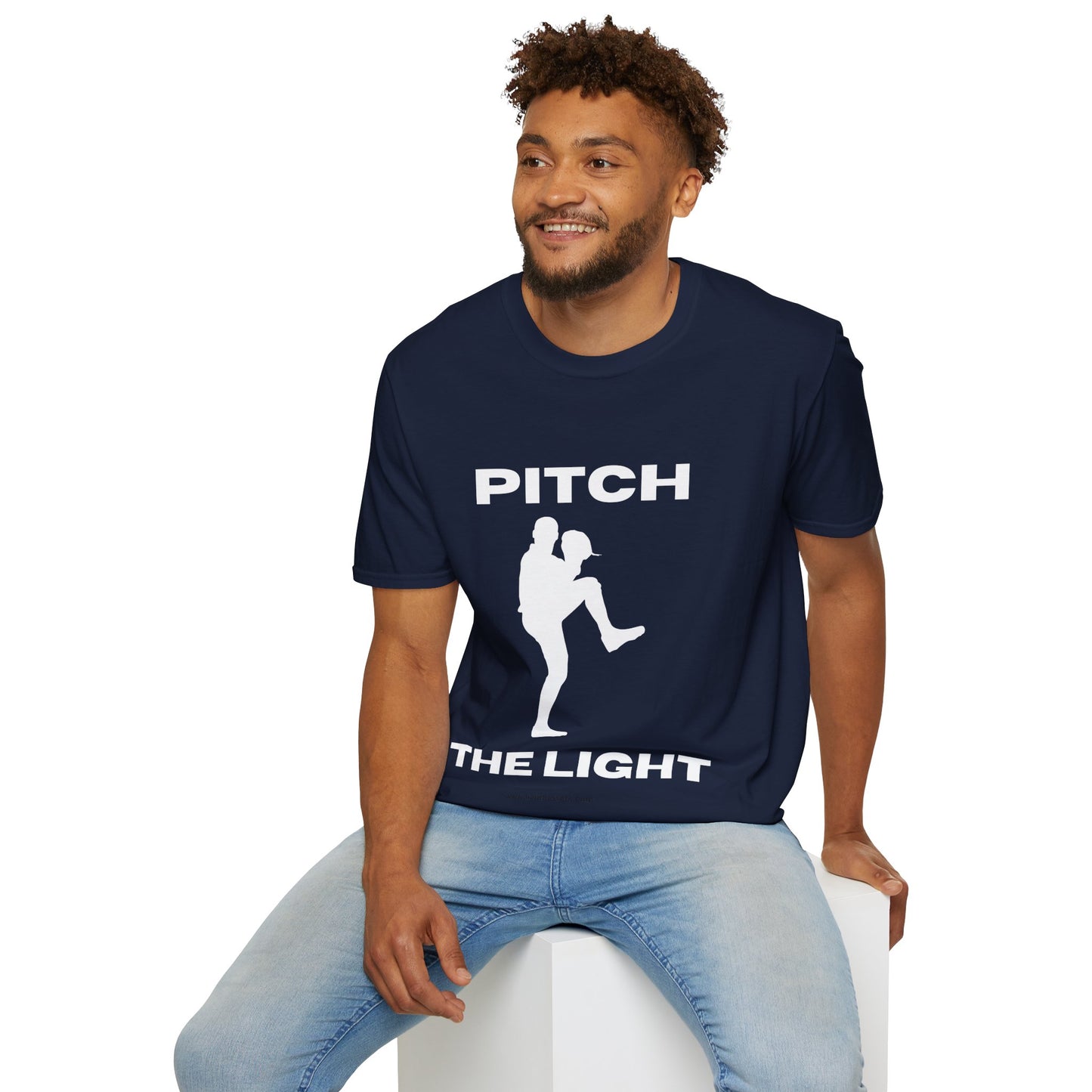 PITCH The LIGHT white lettering Adult Unisex T-Shirt
