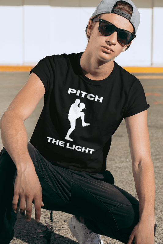 PITCH THE LIGHT white lettering Adult Unisex T-Shirt