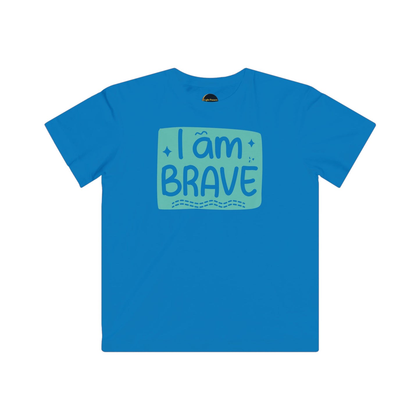 Kids Tee — Toddler "I Am Brave" Positive Affirmation Shirt