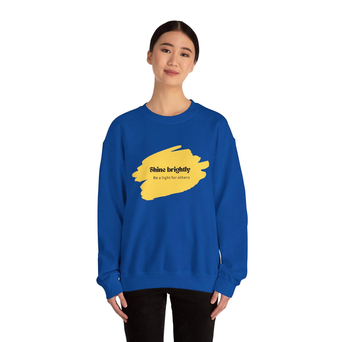The Light Inspirational Crewneck Sweatshirt - Shine Brightly and Be the Light for Others
