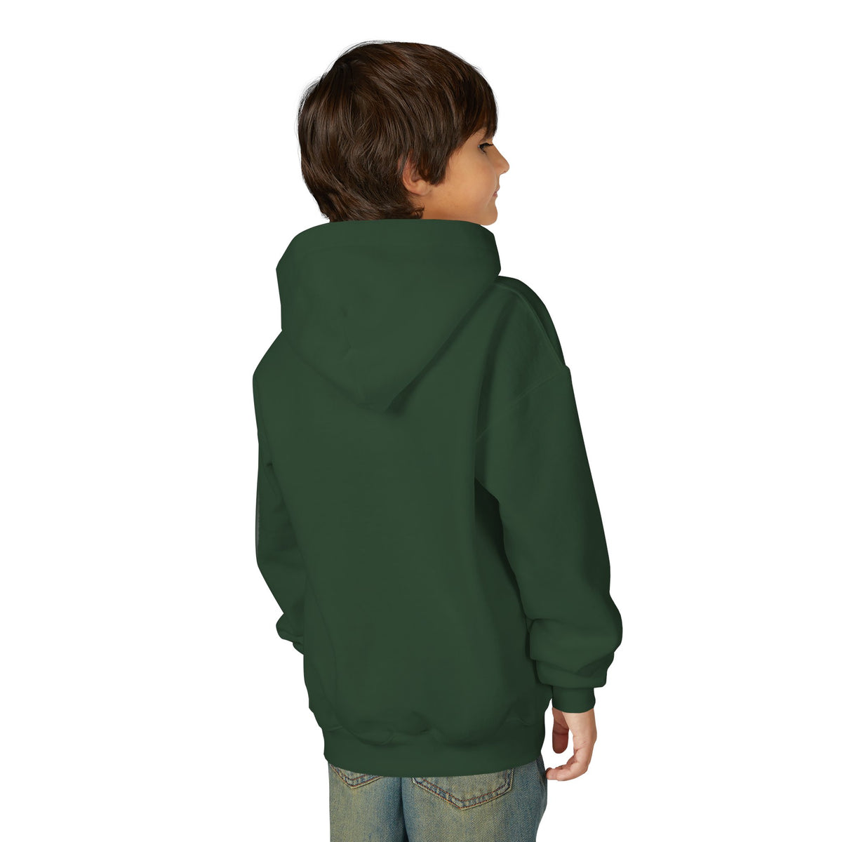 Brave Penguin Youth Hoodie – Cute Sledding Penguin "I Am Brave" Kids Sweatshirt