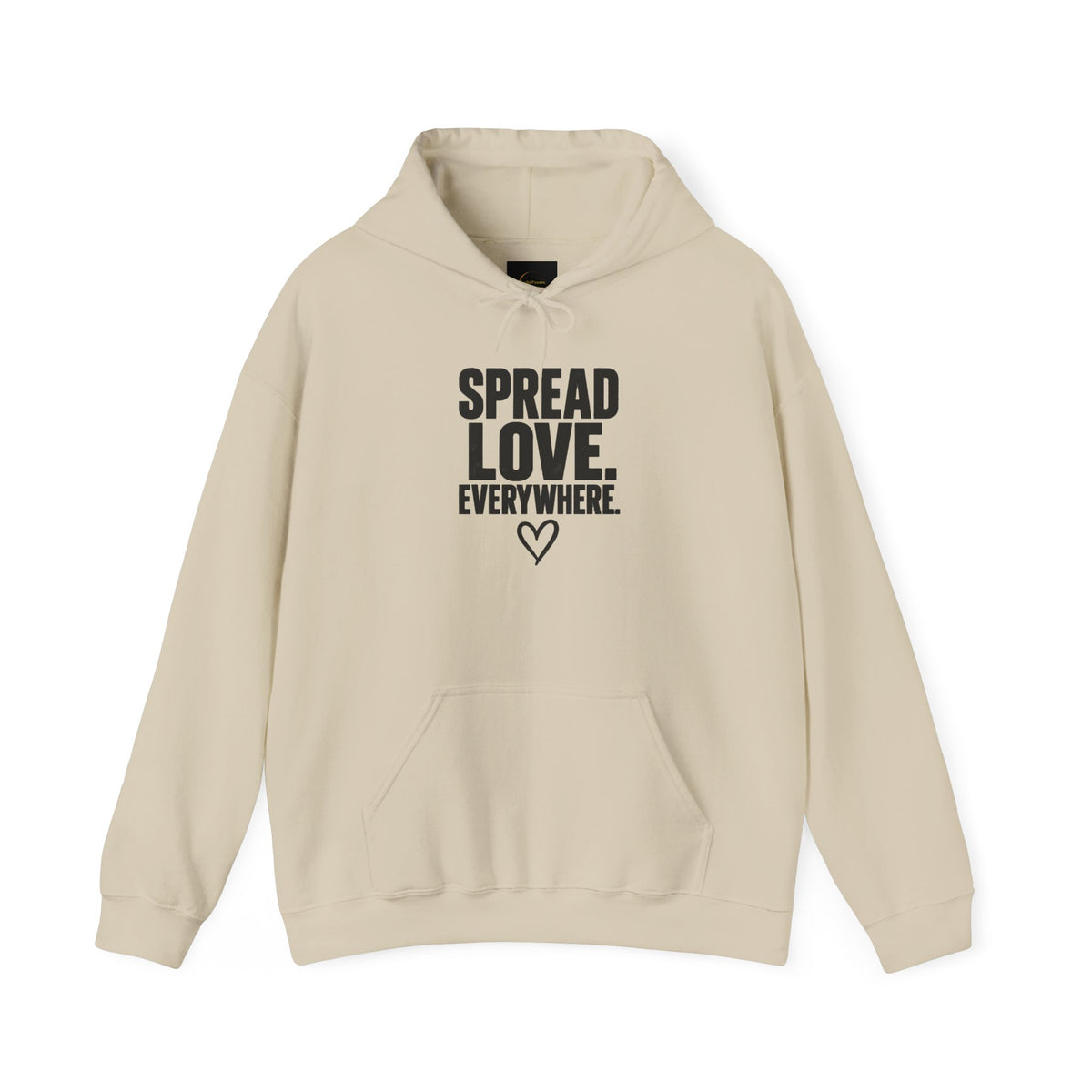Spread Love Everywhere Adult Unisex Hoodie — Inspirational Graphic