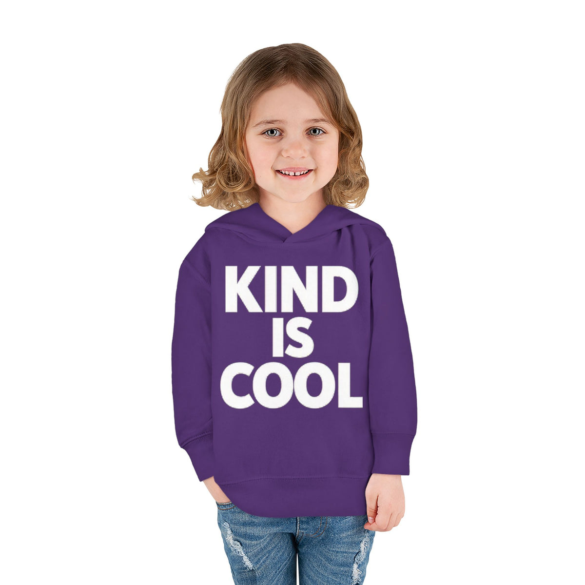 Toddler Hoodie — "Kind Is Cool" Fleece Pullover