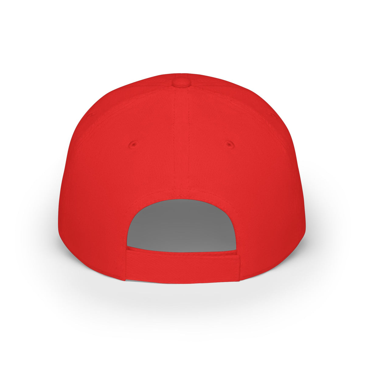 Adult Unisex Choose Peace Baseball Cap — Red Low-Profile Peace Sign Hat