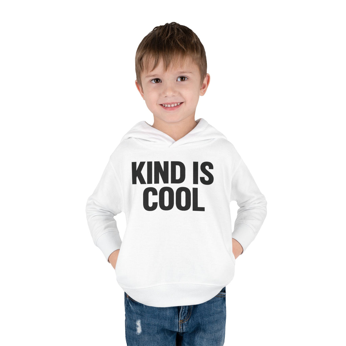 Toddler Hoodie — "Kind Is Cool" Fleece Pullover