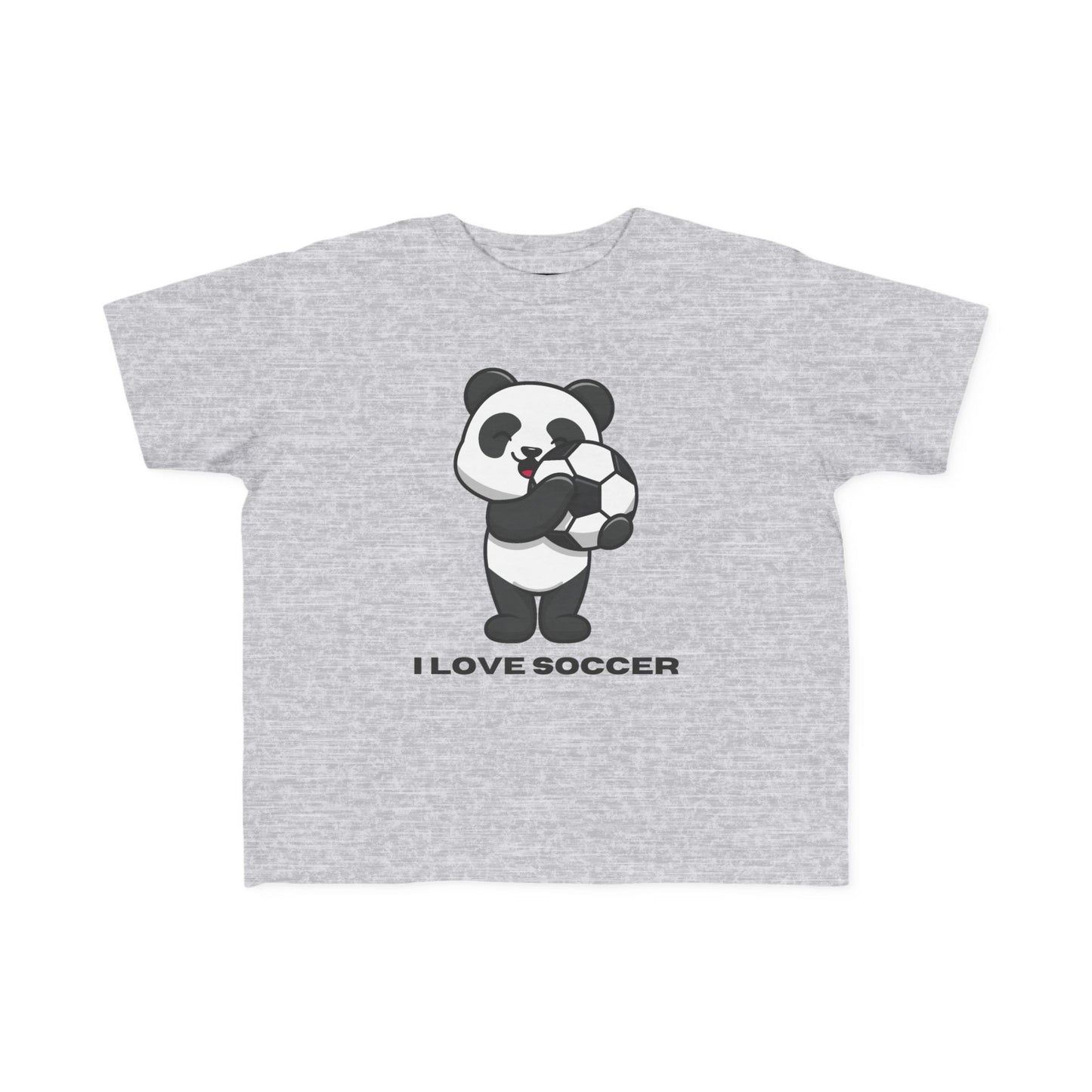 Toddler Soccer Panda T-Shirt — "I Love Soccer" Kids Tee