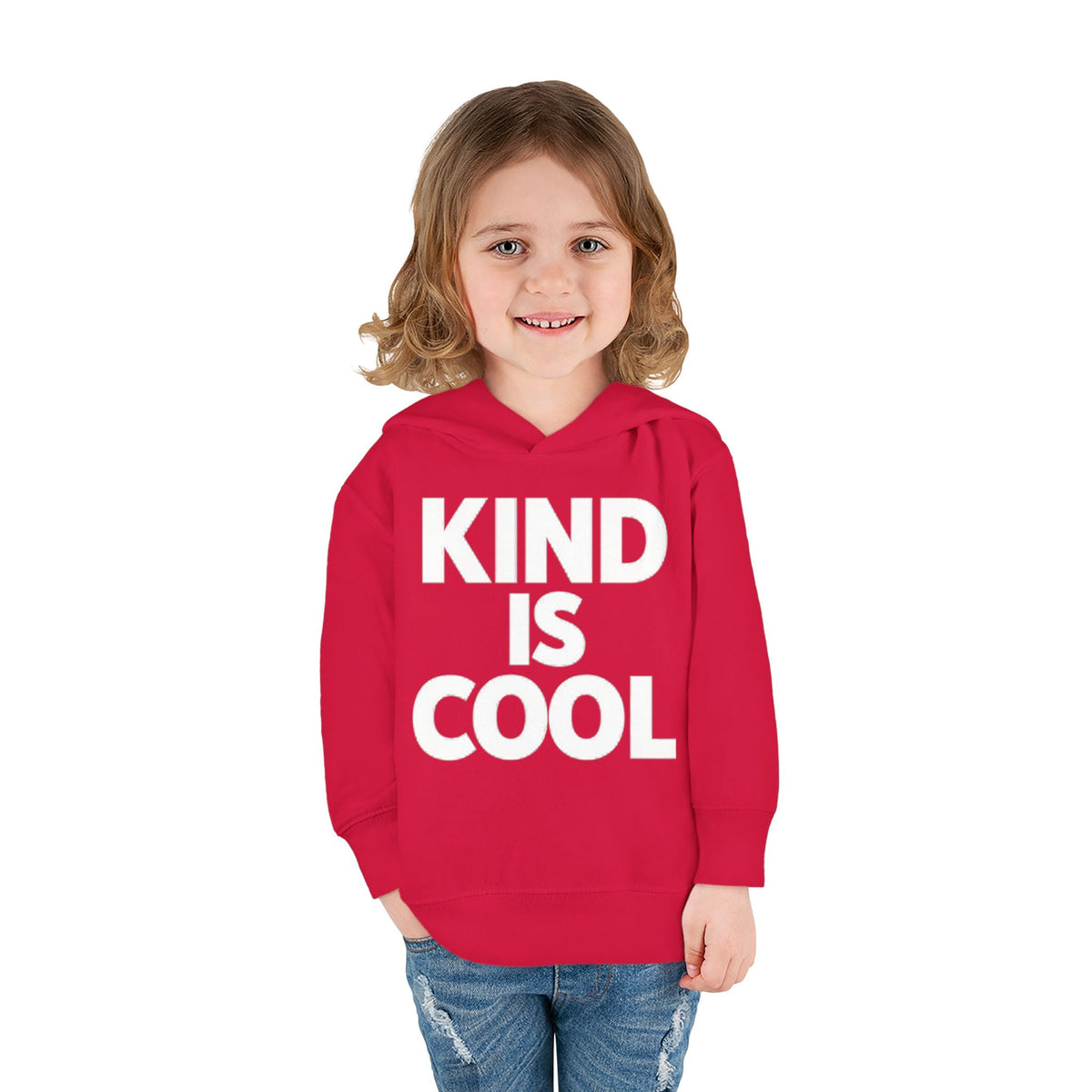 Toddler Hoodie — "Kind Is Cool" Fleece Pullover