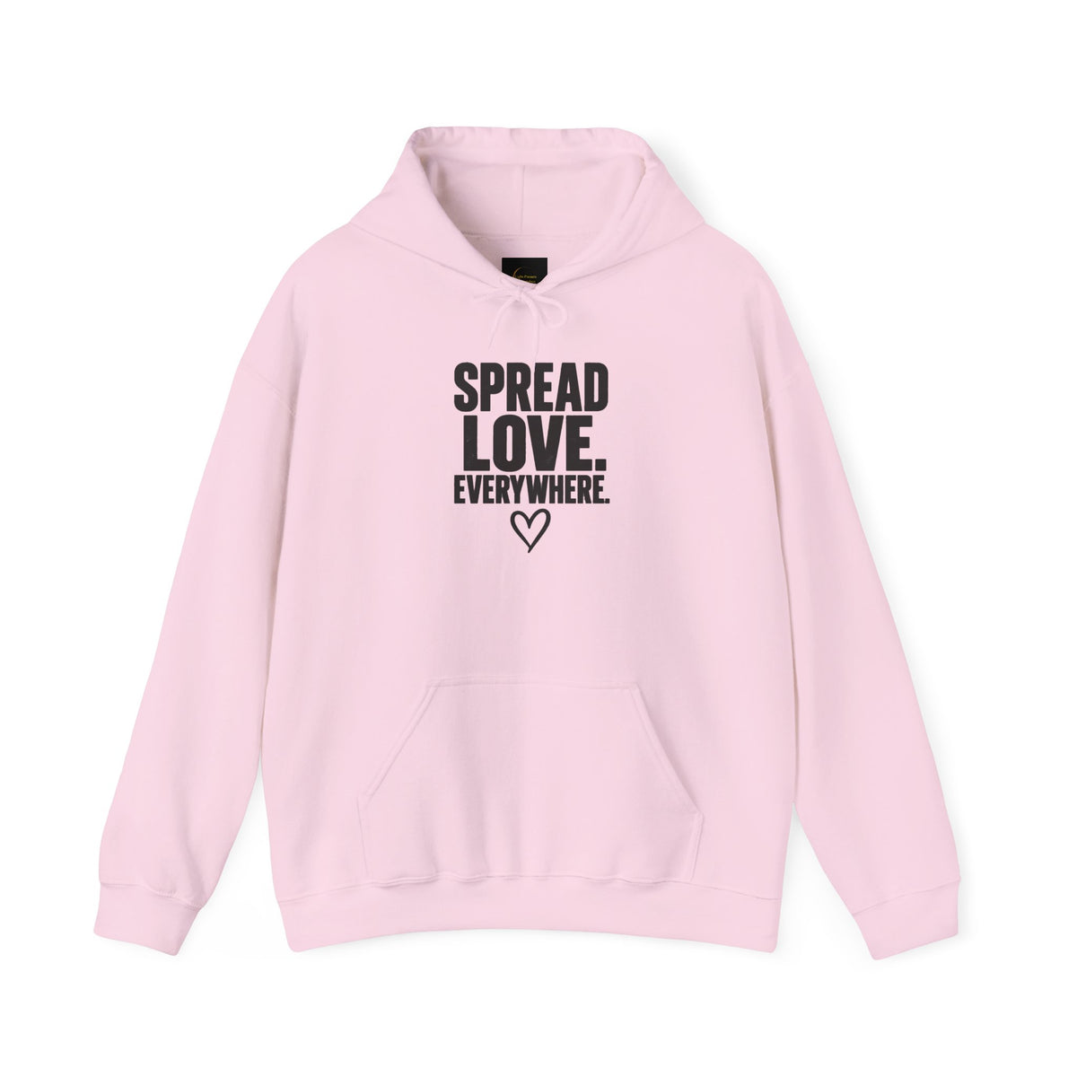 Spread Love Everywhere Adult Unisex Hoodie — Inspirational Graphic