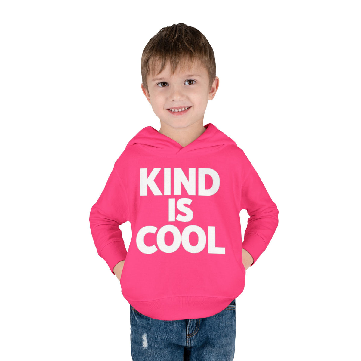 Toddler Hoodie — "Kind Is Cool" Fleece Pullover