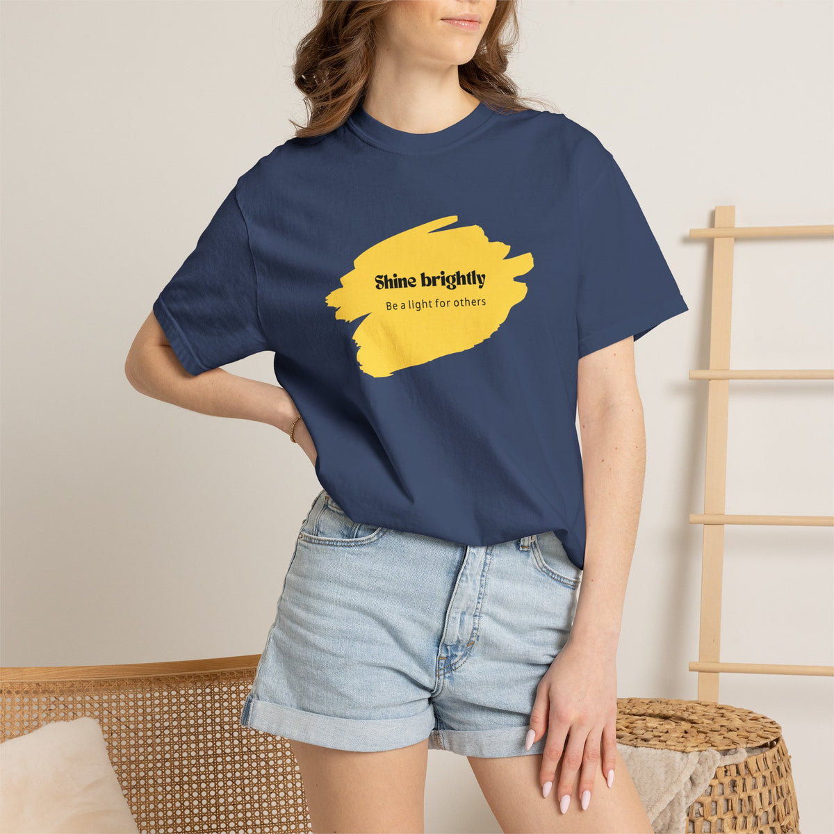 Adult Unisex T-shirt Shine Brightly for Others Inspirational Design