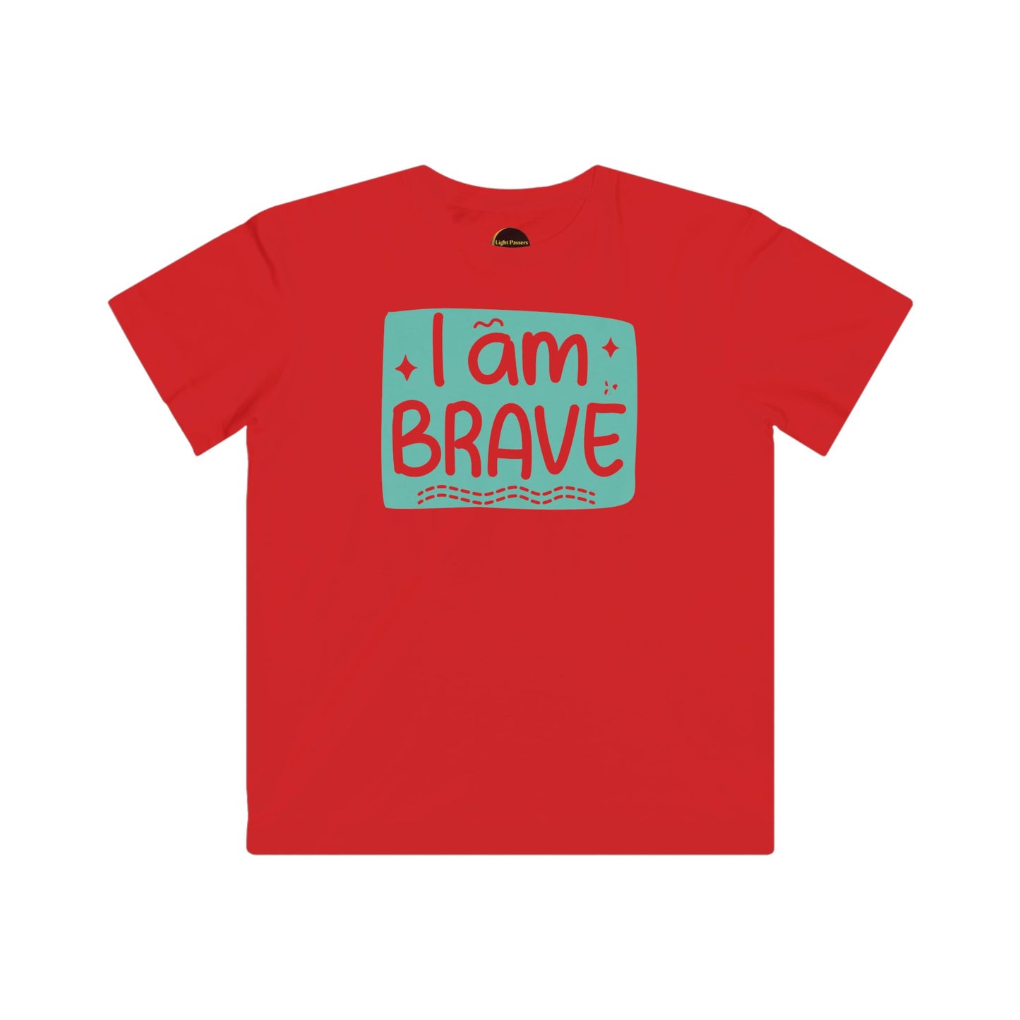 Kids Tee — Toddler "I Am Brave" Positive Affirmation Shirt